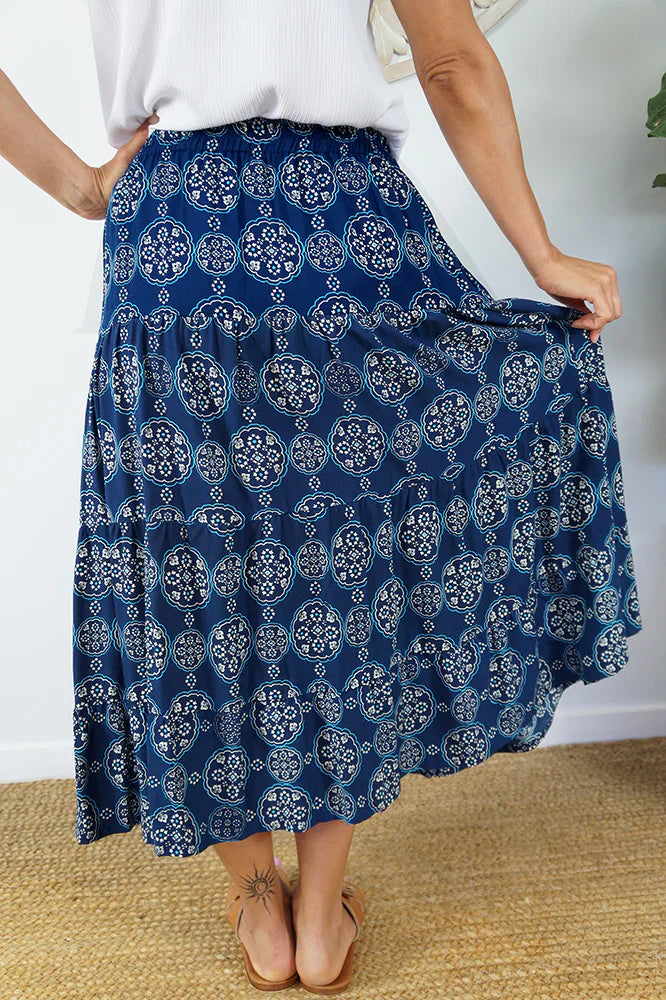 Kathmandu Tiered Skirt by Sundrenched