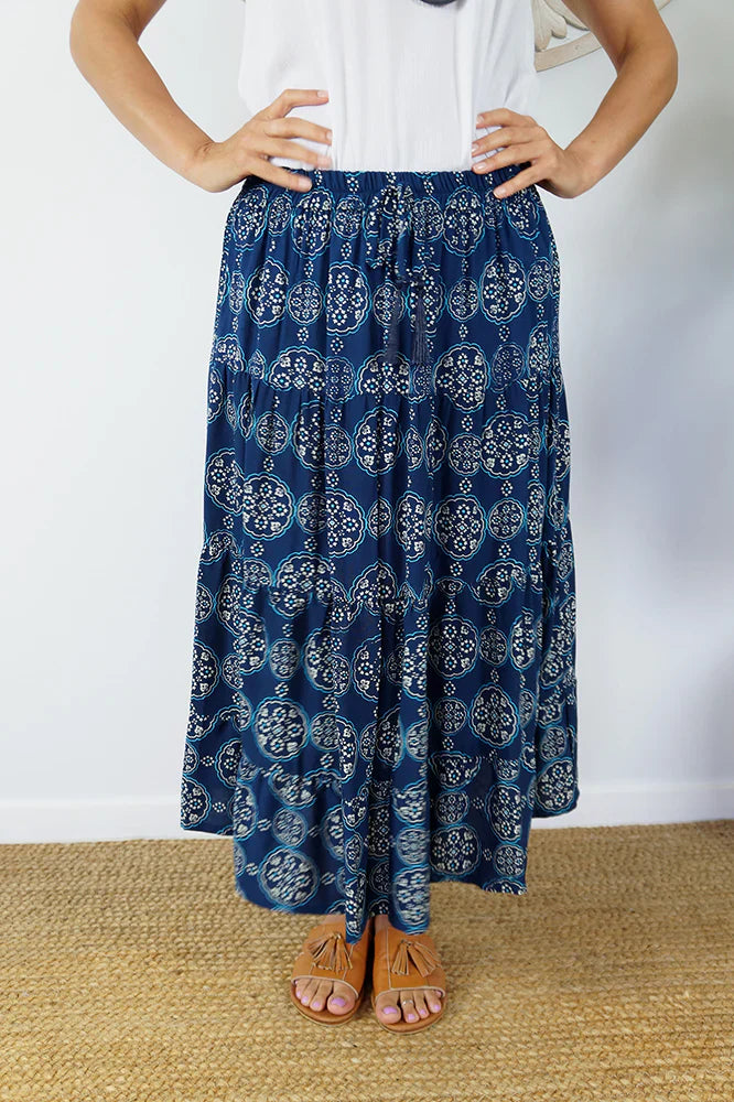 Kathmandu Tiered Skirt by Sundrenched