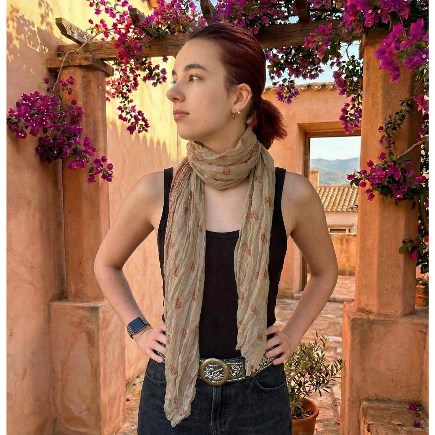Wanderlust Cotton Scarf