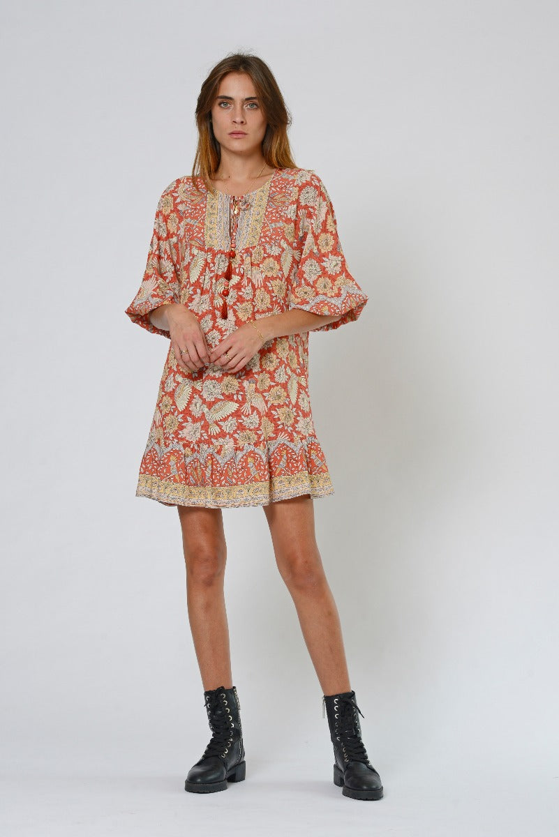 Peace Boho Mini Dress