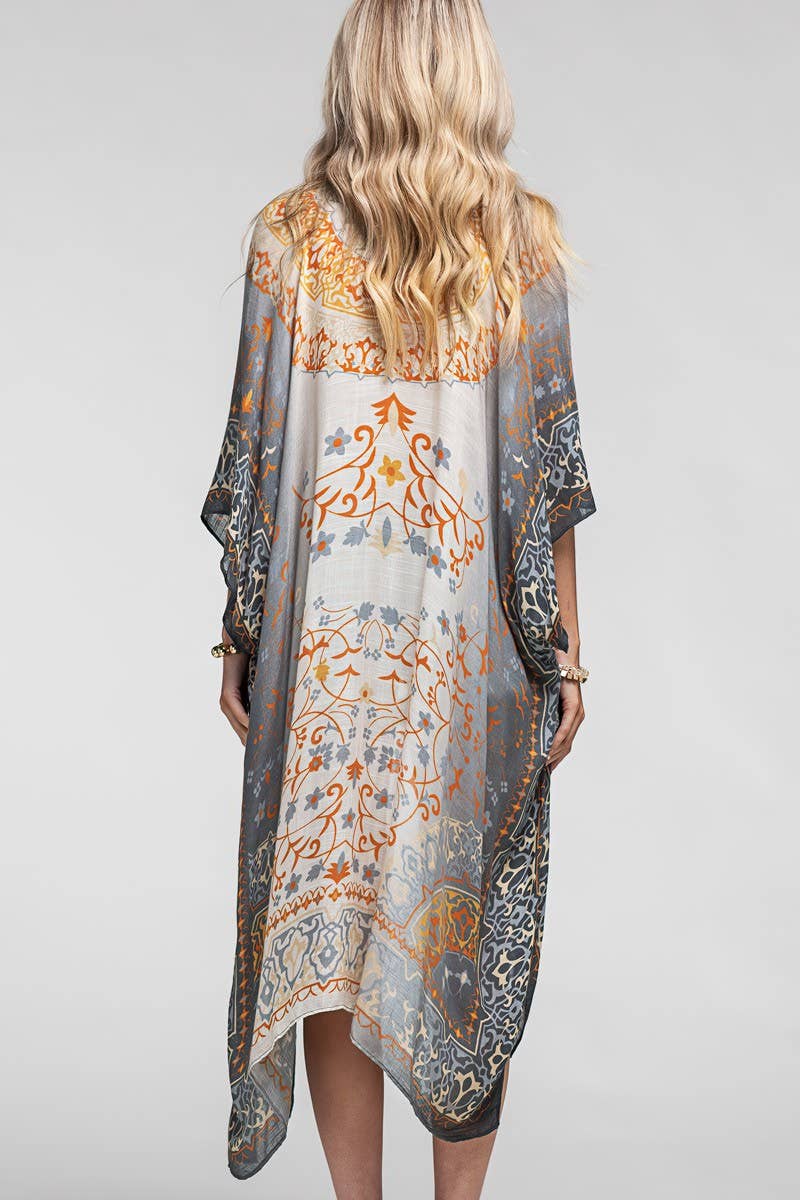 Mandala Boho Ombre Kimono by Urbanista