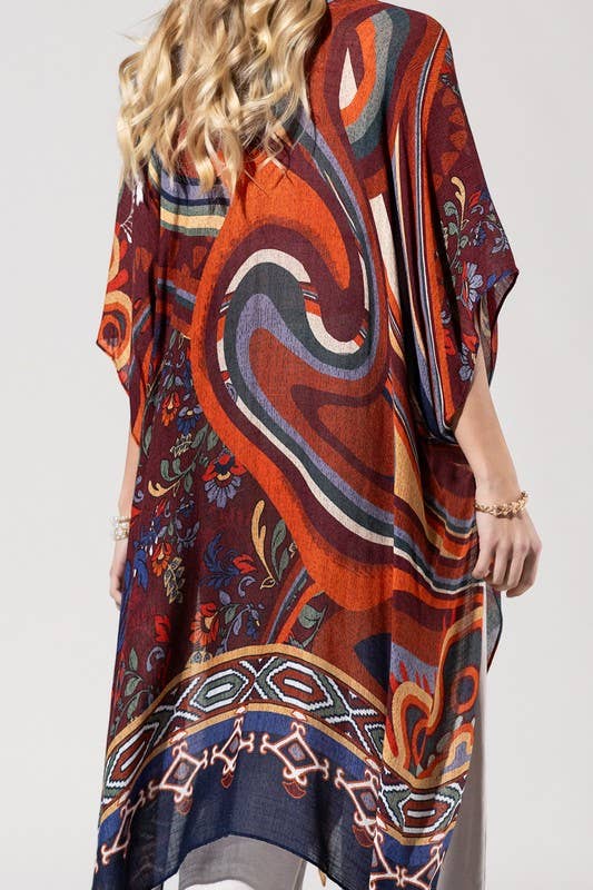 Retro Vibe Kimono