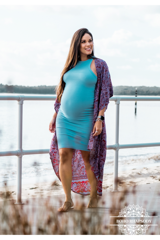 Mystical Purple Posie Boho Kimono by Boho Rhapsody