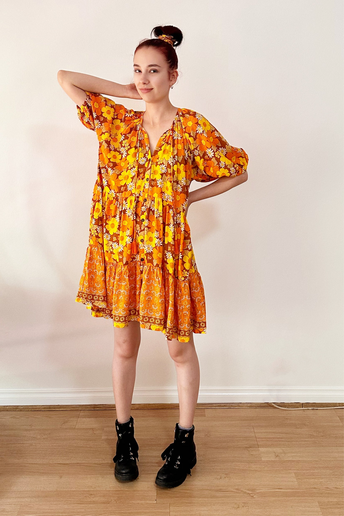 Carly Babydoll Dress - Retro Daisy - @Saucy Ladies