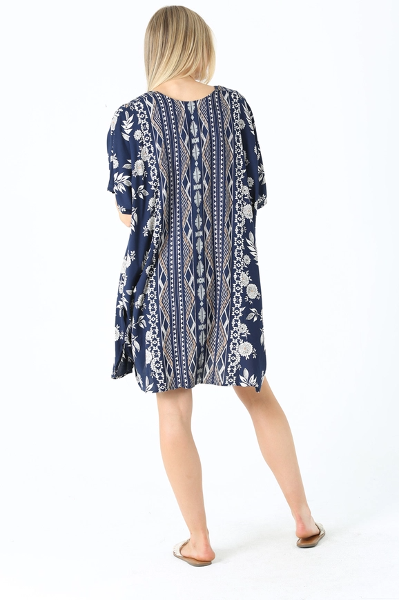 Amelia Navy Medium Length Kimono - @Saucy Ladies