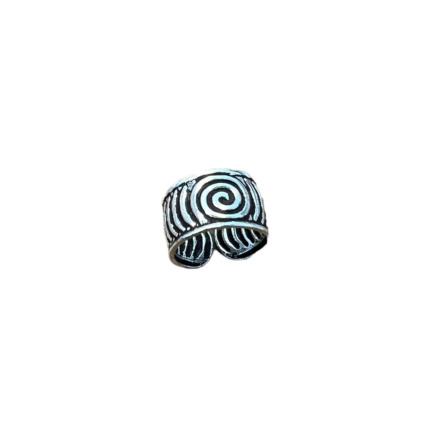 Sterling Silver Spiral Ear Cuff