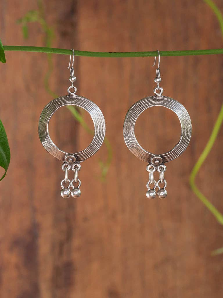 Indi Dangle Circle Earrings by TABOO FASHION