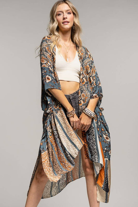 Vintage Inspired Paisley Kimono by Urbanista