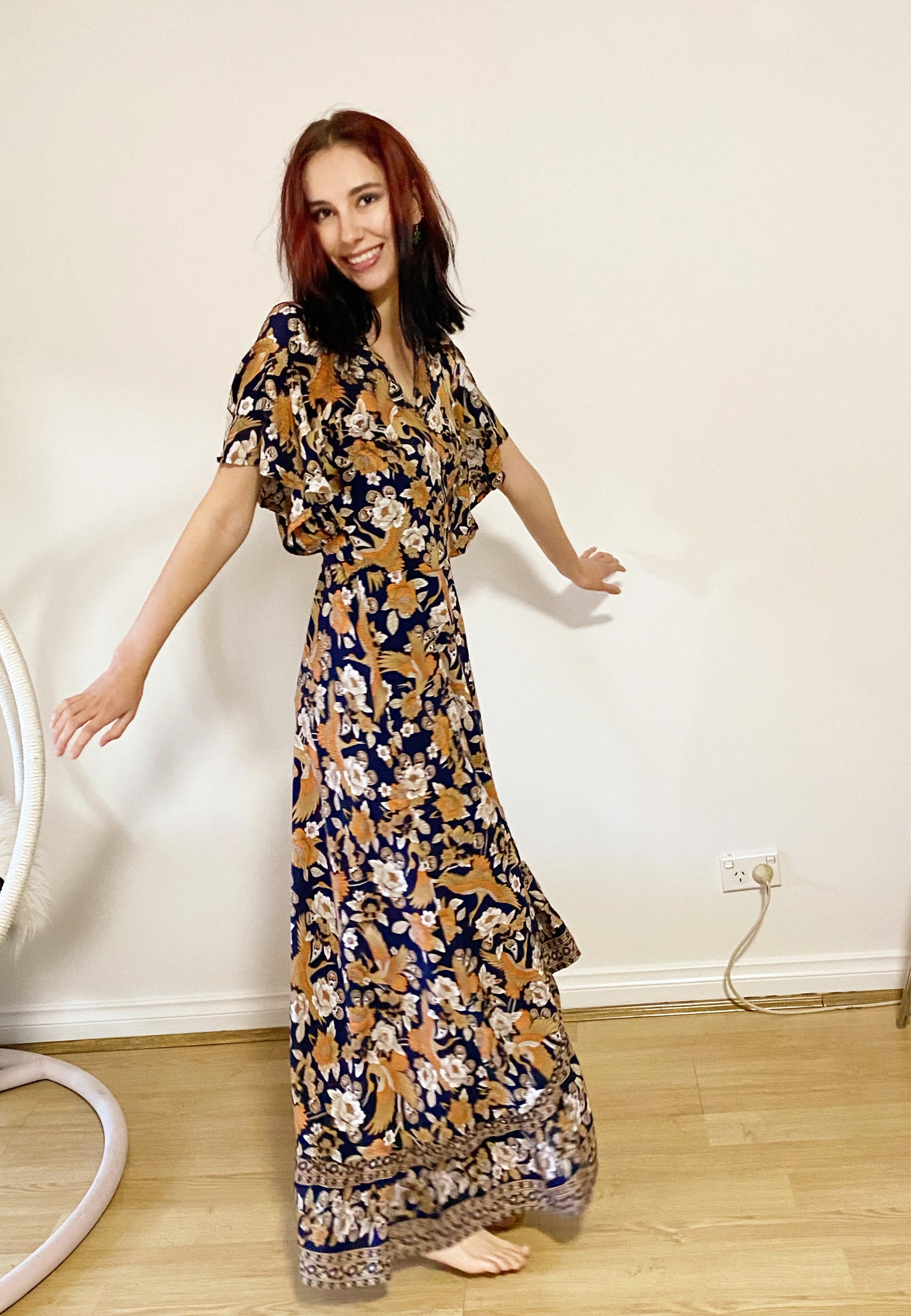 Bella Wrap Dress - Navy by Boho Rhapsody