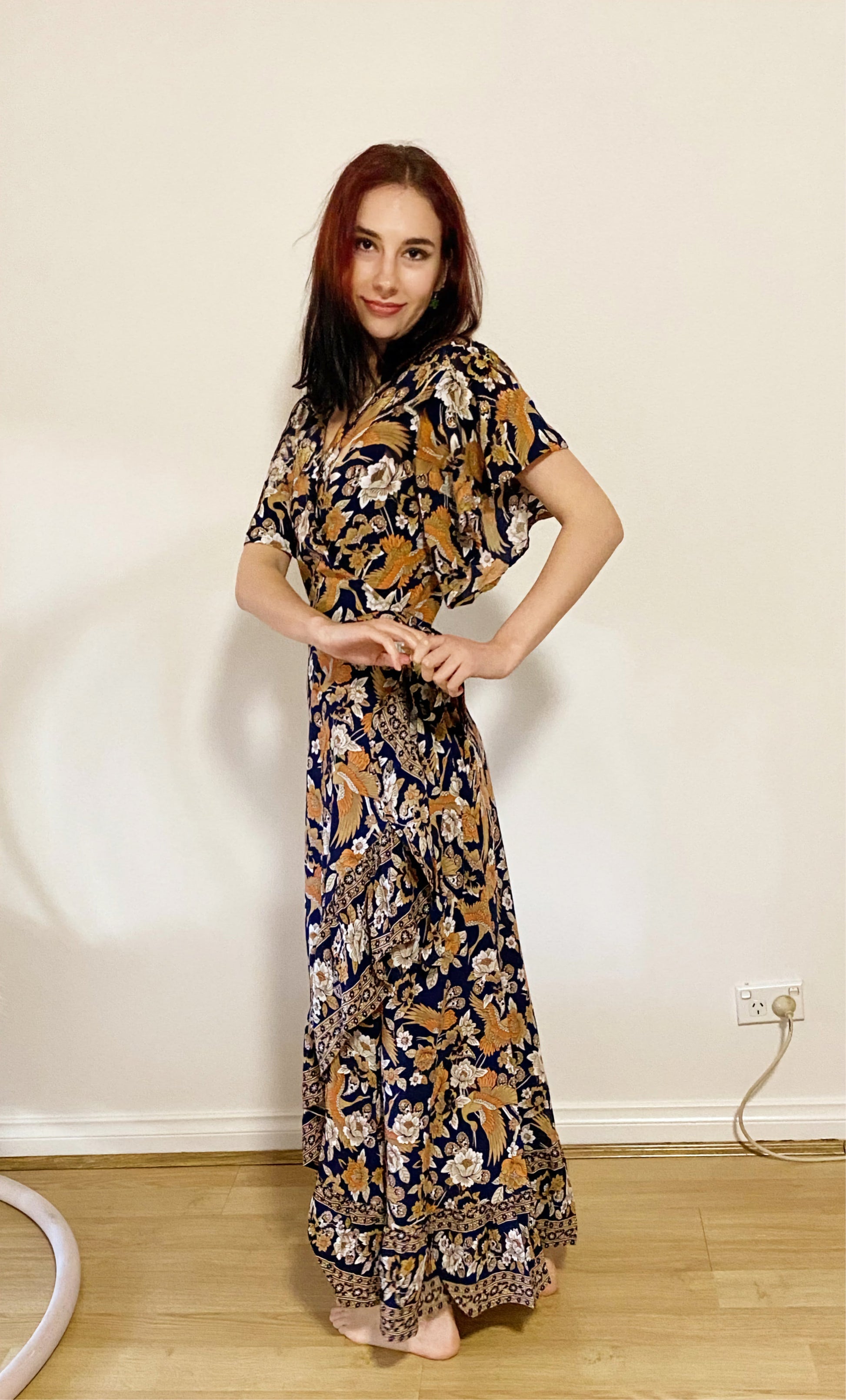 Bella Wrap Dress - Navy by Boho Rhapsody
