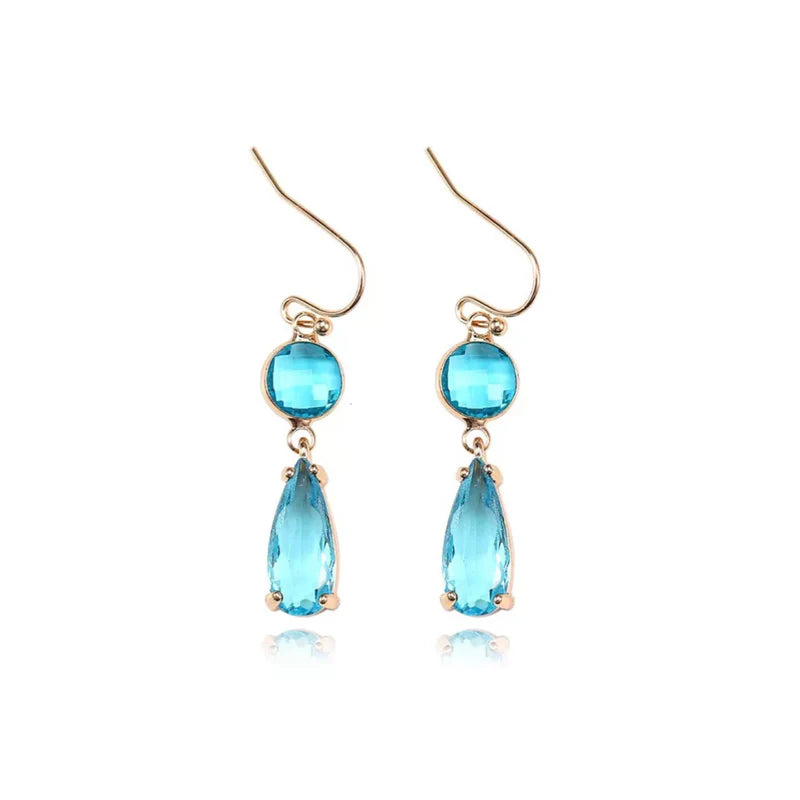 Kate Aqua Earrings by Plum Petal