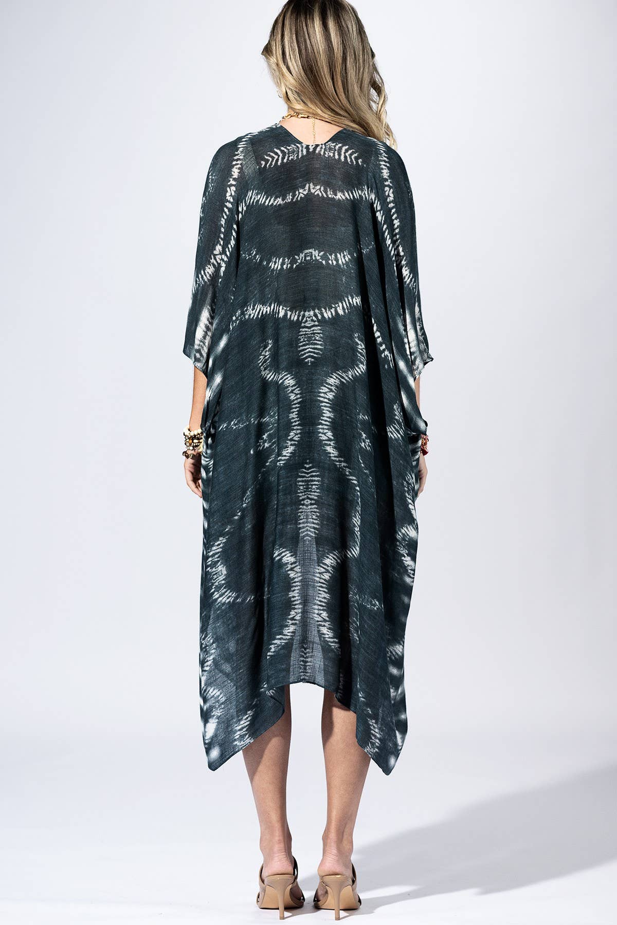 Shibori Kimono – Stormy Grey Tie Dye