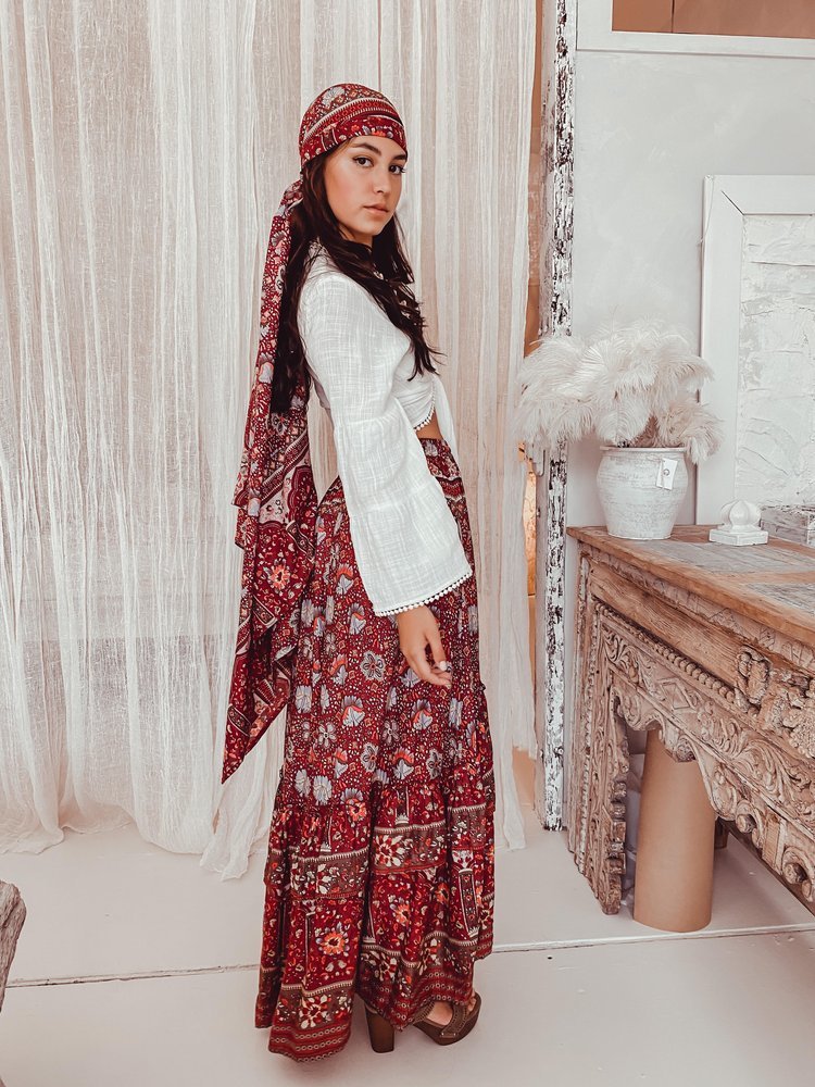 Ivy Skirt - Morocco Print by Tanah Folk