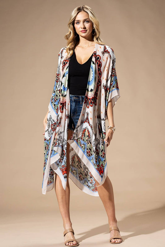 Red Mandala Kimono by Urbanista