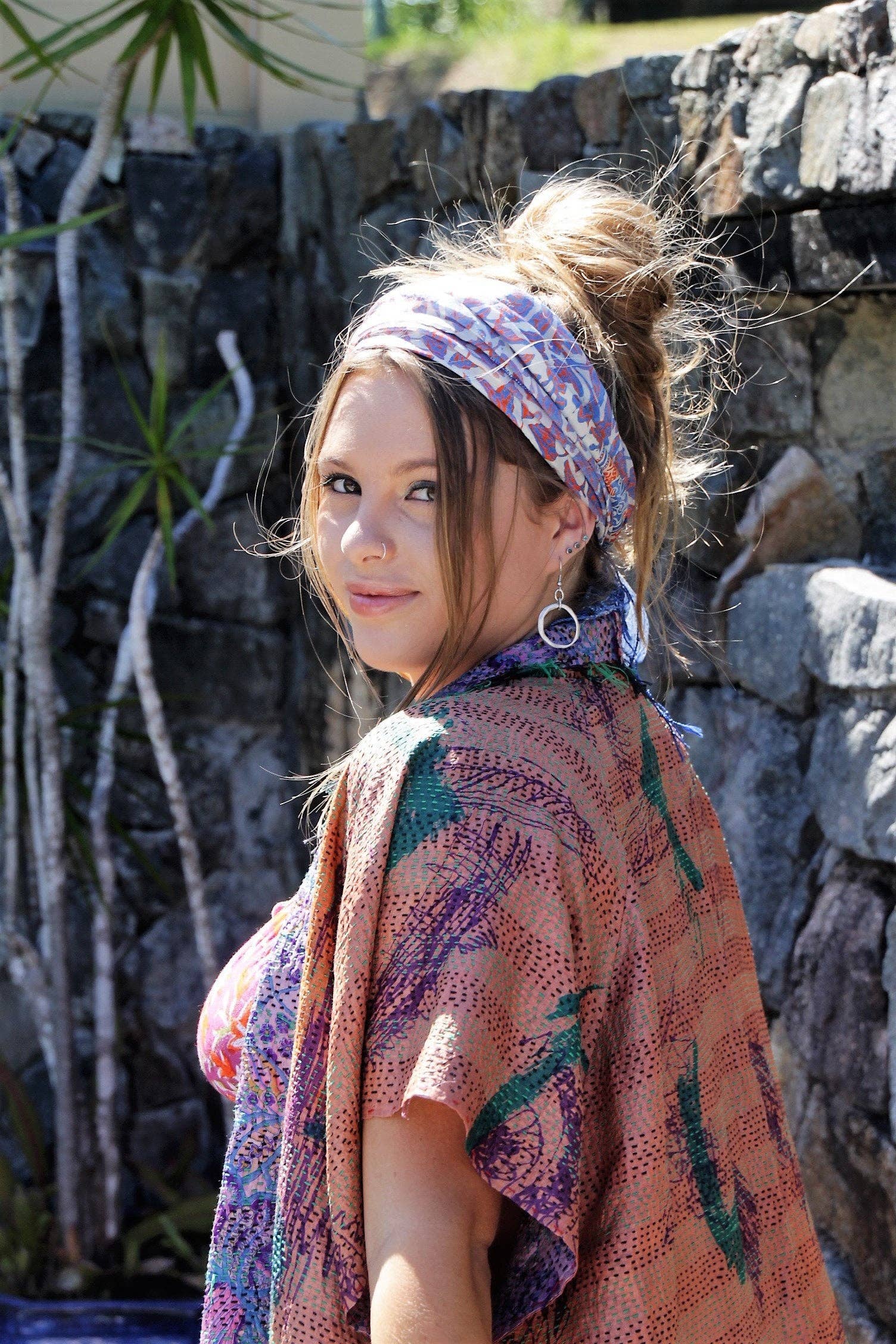 Lustre Silver Hoop Earrings by TABOO FASHION