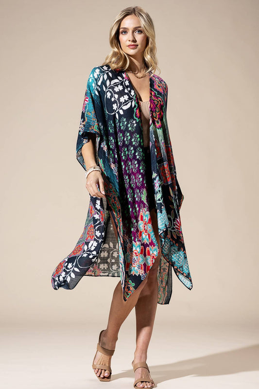 Night Garden Multi Kimono