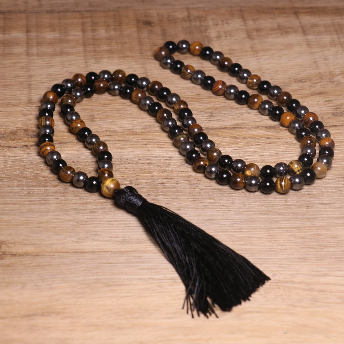 Sahara Tiger Eye Tassel Necklace