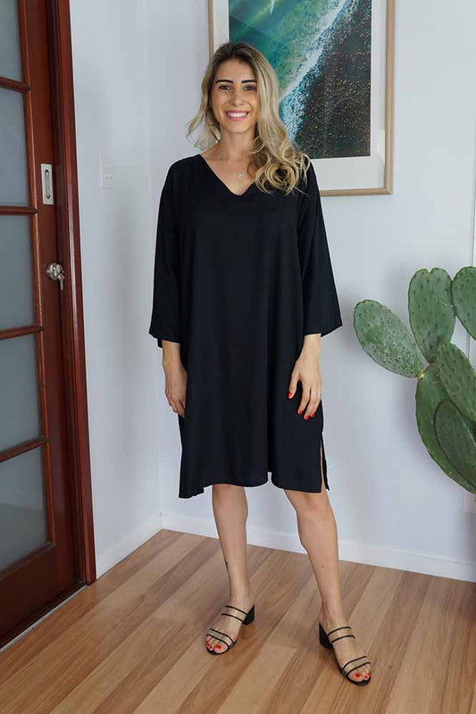 Maya 3/4 Sleeve Tunic Dress
