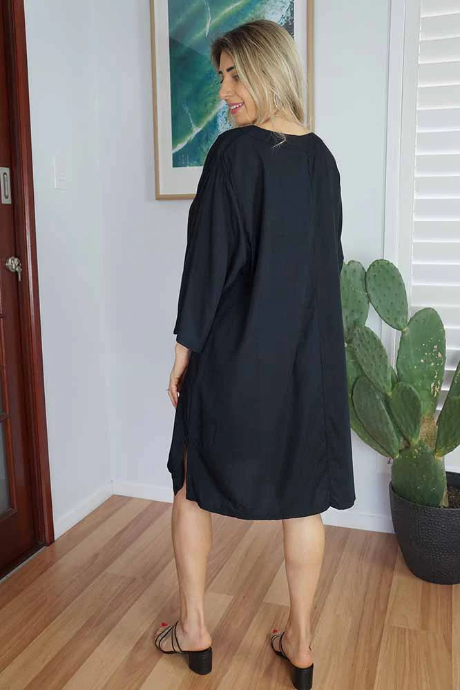 Maya 3/4 Sleeve Tunic Dress