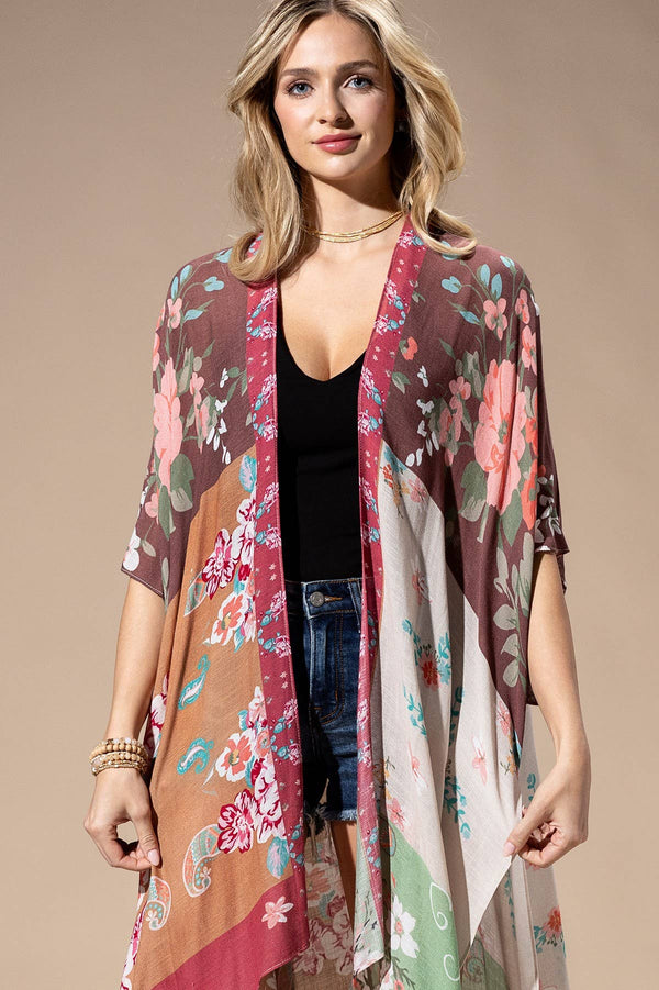 Patchwork Multi Kimono – Vintage Floral Boho Layer | Boho Rhapsody ...