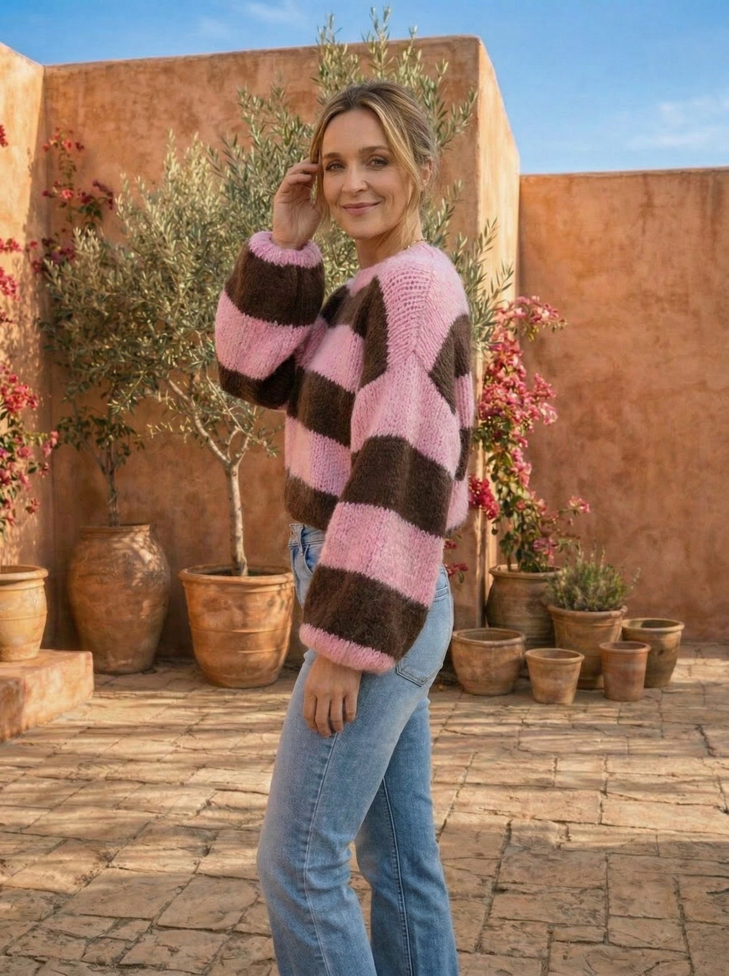 Cocoa Blush Cropped Knit