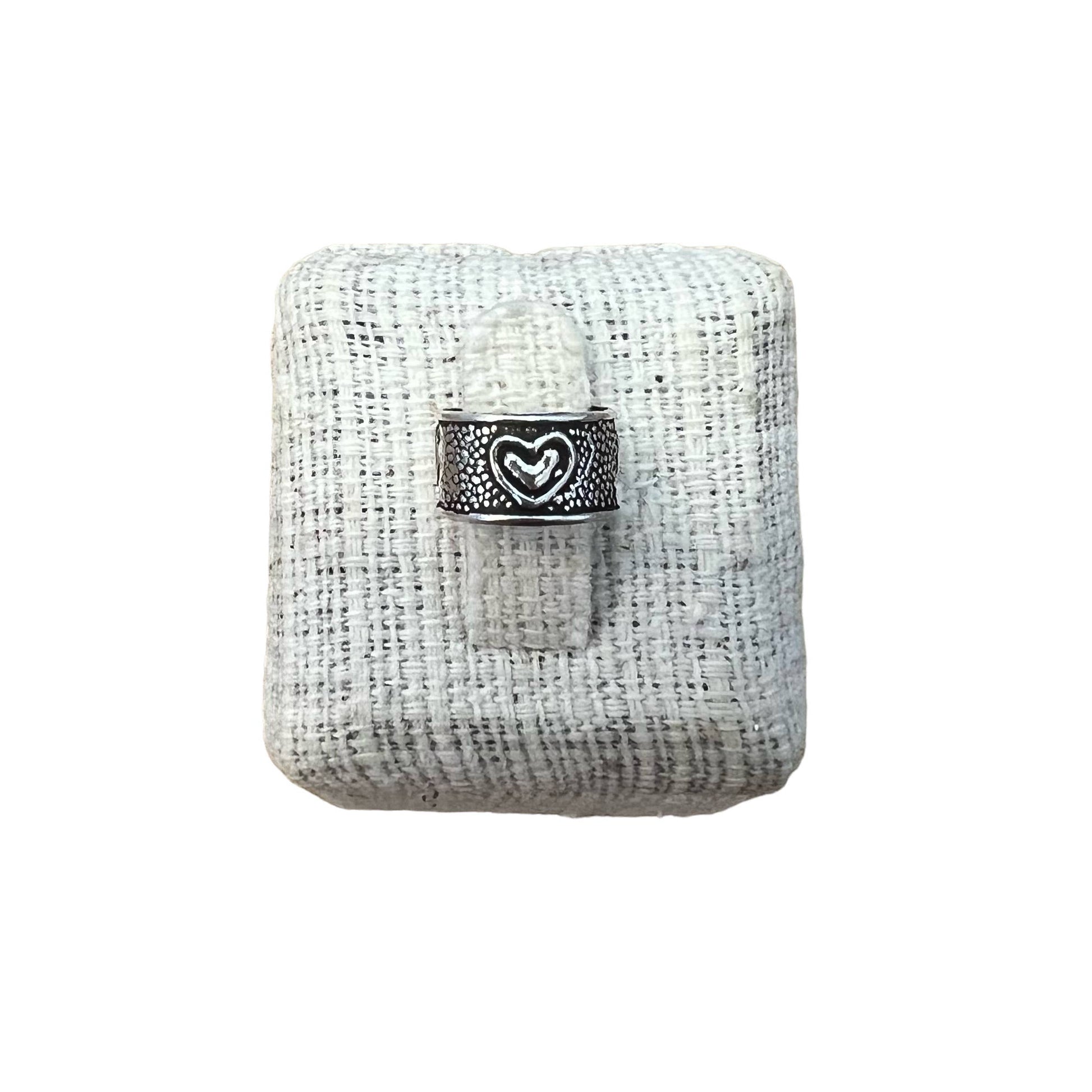 Sterling Silver Heart Ear Cuff by Baizaar