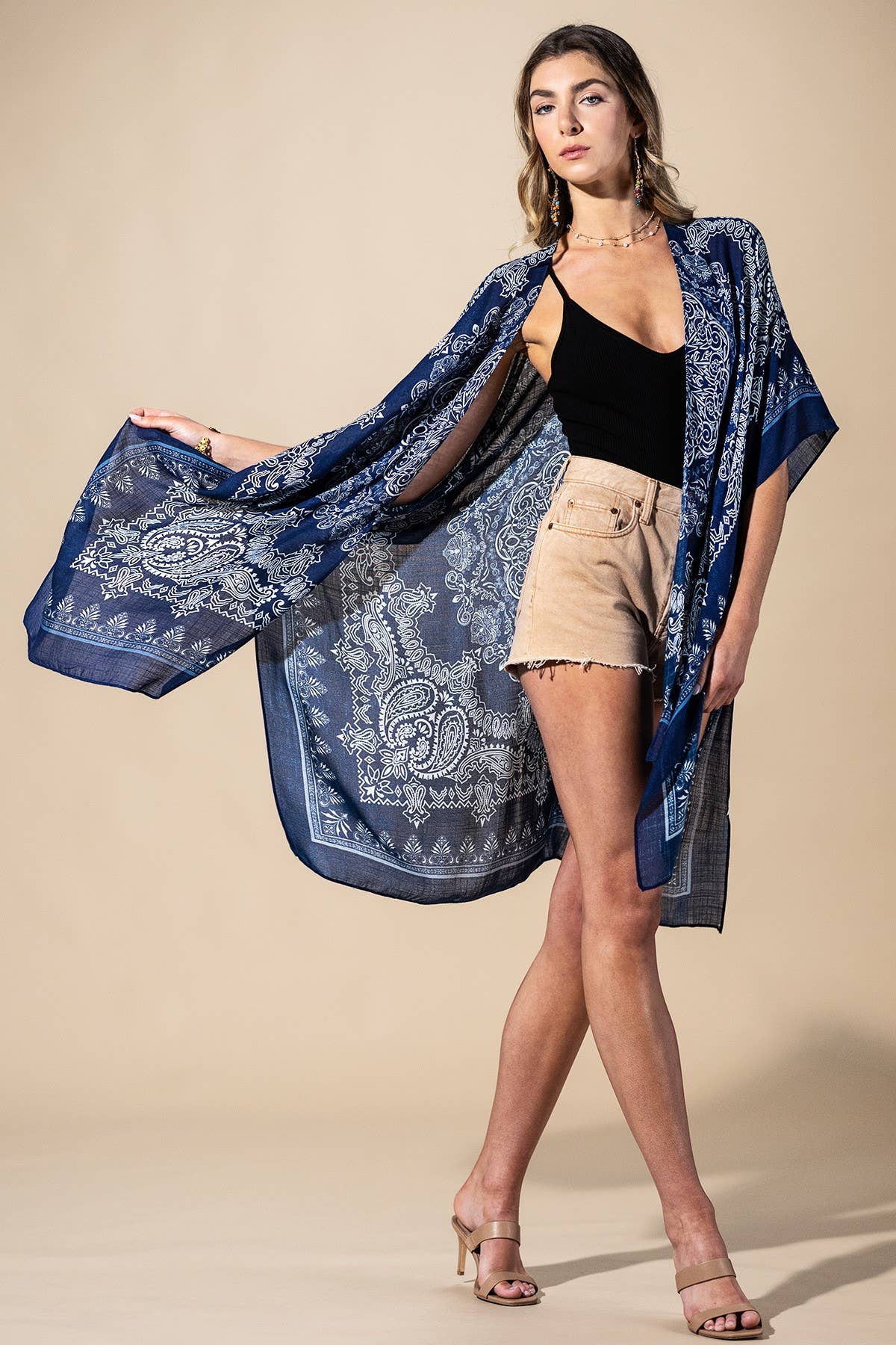 Midnight Mosaic Kimono