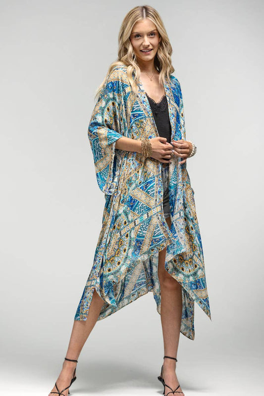 Moroccan Print Kimono by Urbanista