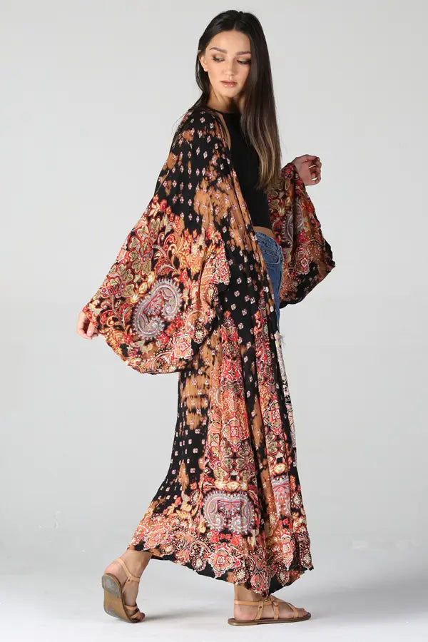 Katya Boho Maxi Kimono Duster - @Saucy Ladies