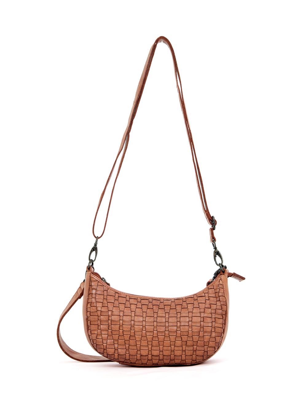 Sorrento Moon Cross Body Bag - Tan
