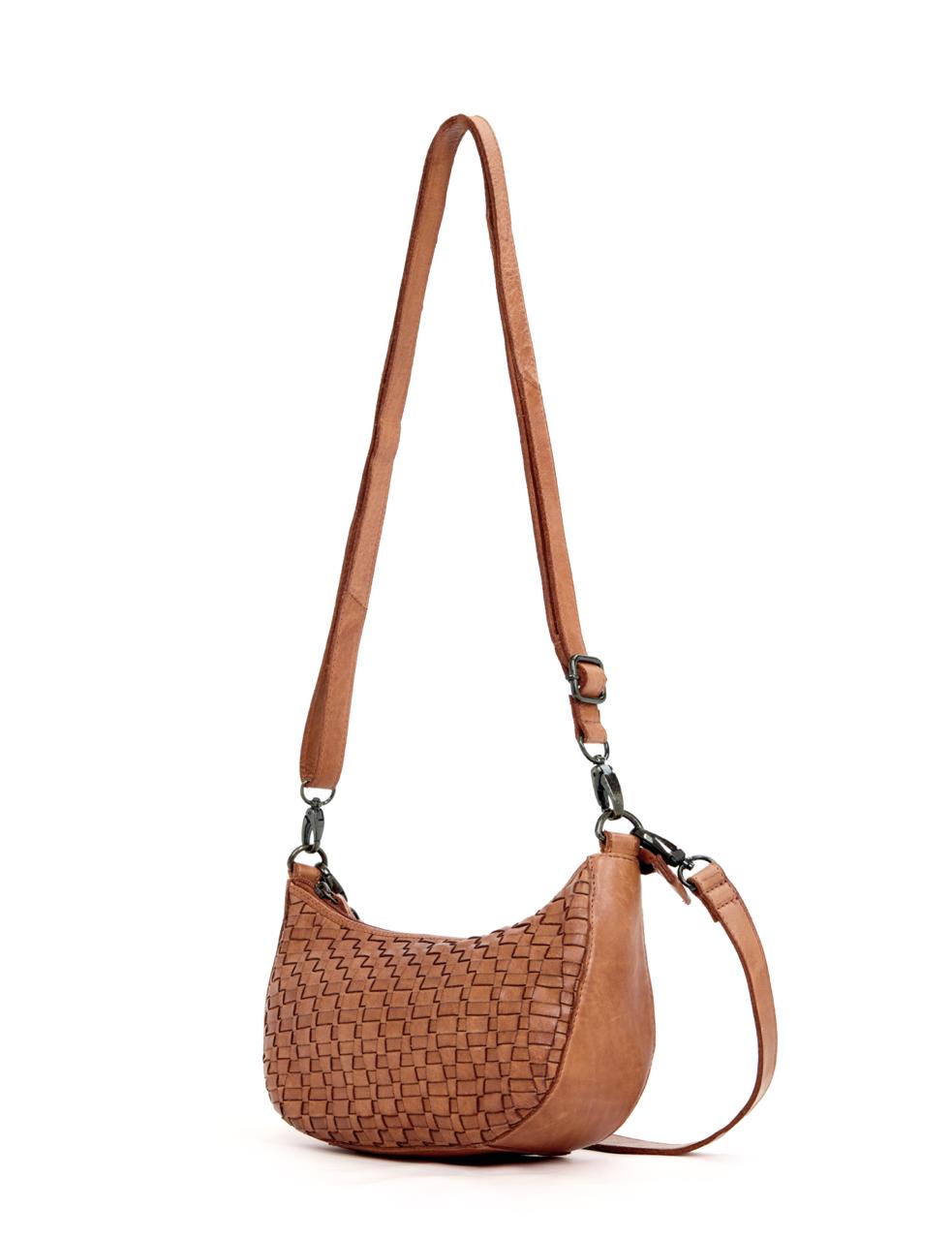 Sorrento Moon Cross Body Bag - Tan