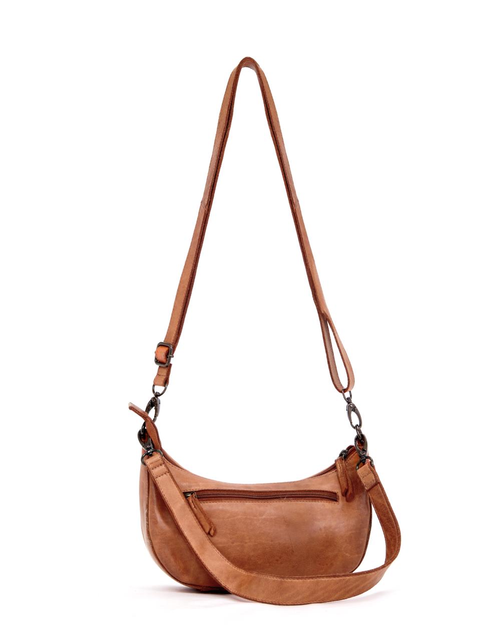 Sorrento Moon Cross Body Bag - Tan