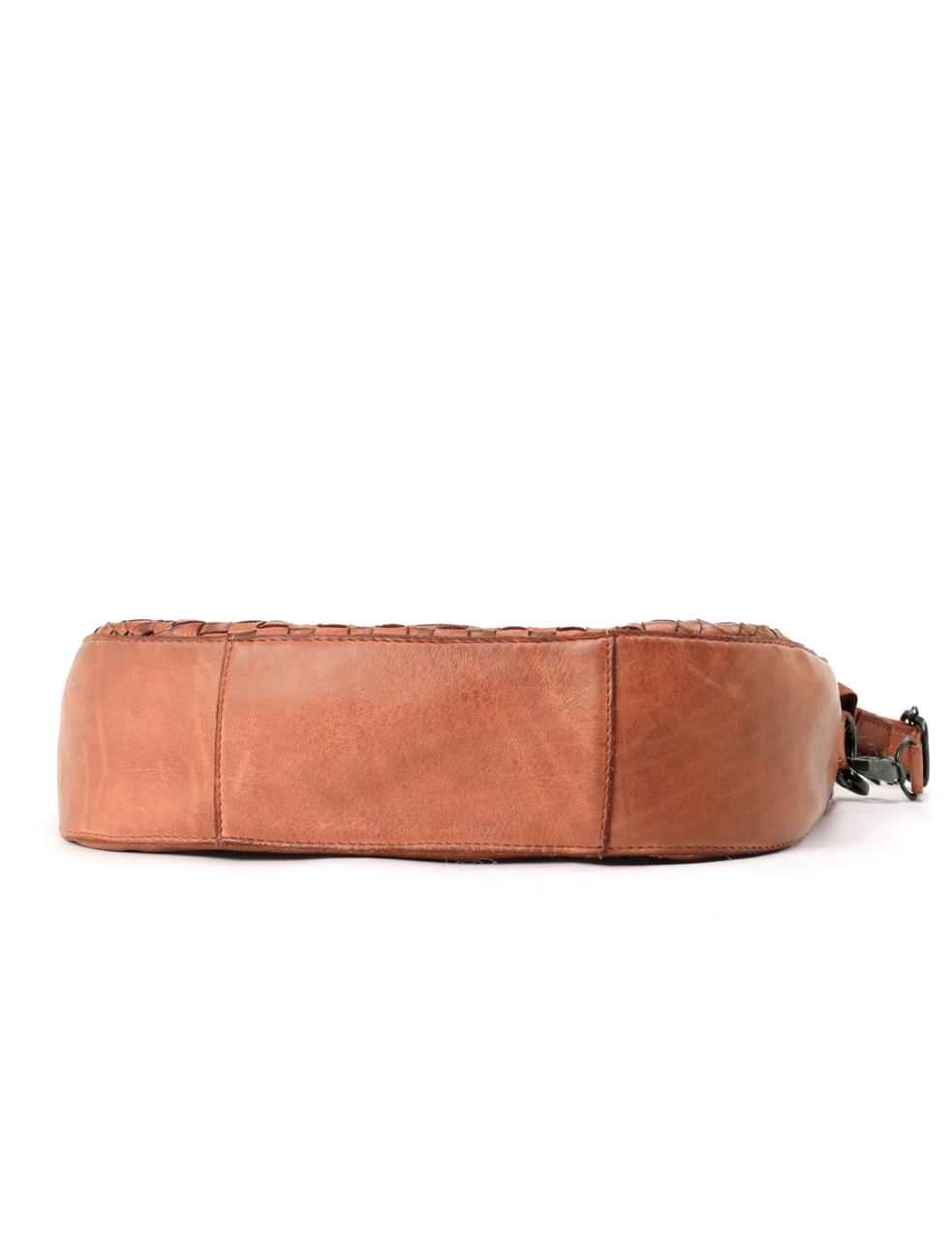 Sorrento Moon Cross Body Bag - Tan