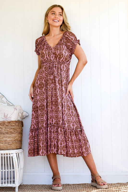 Ember dress - Indira print by Zen Garden