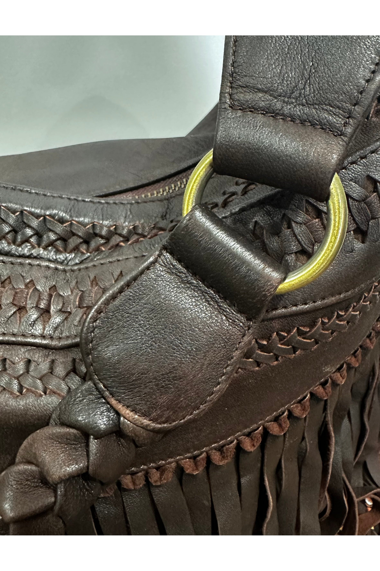 Dakota Fringed Leather Boho Bag by Boho Rhapsody