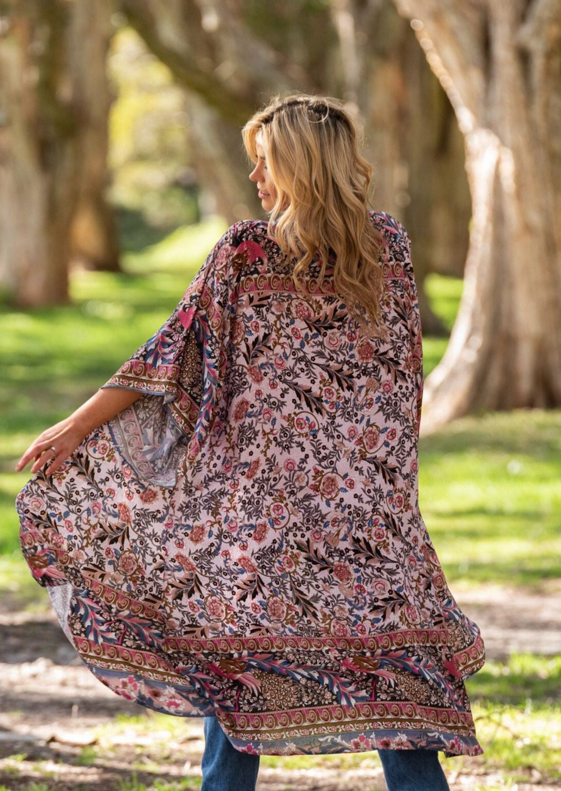 Destiny Kimono/Duster - Pink - @Saucy Ladies