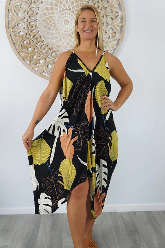 Festival Dress in Okinawa Print by Sundrenched
