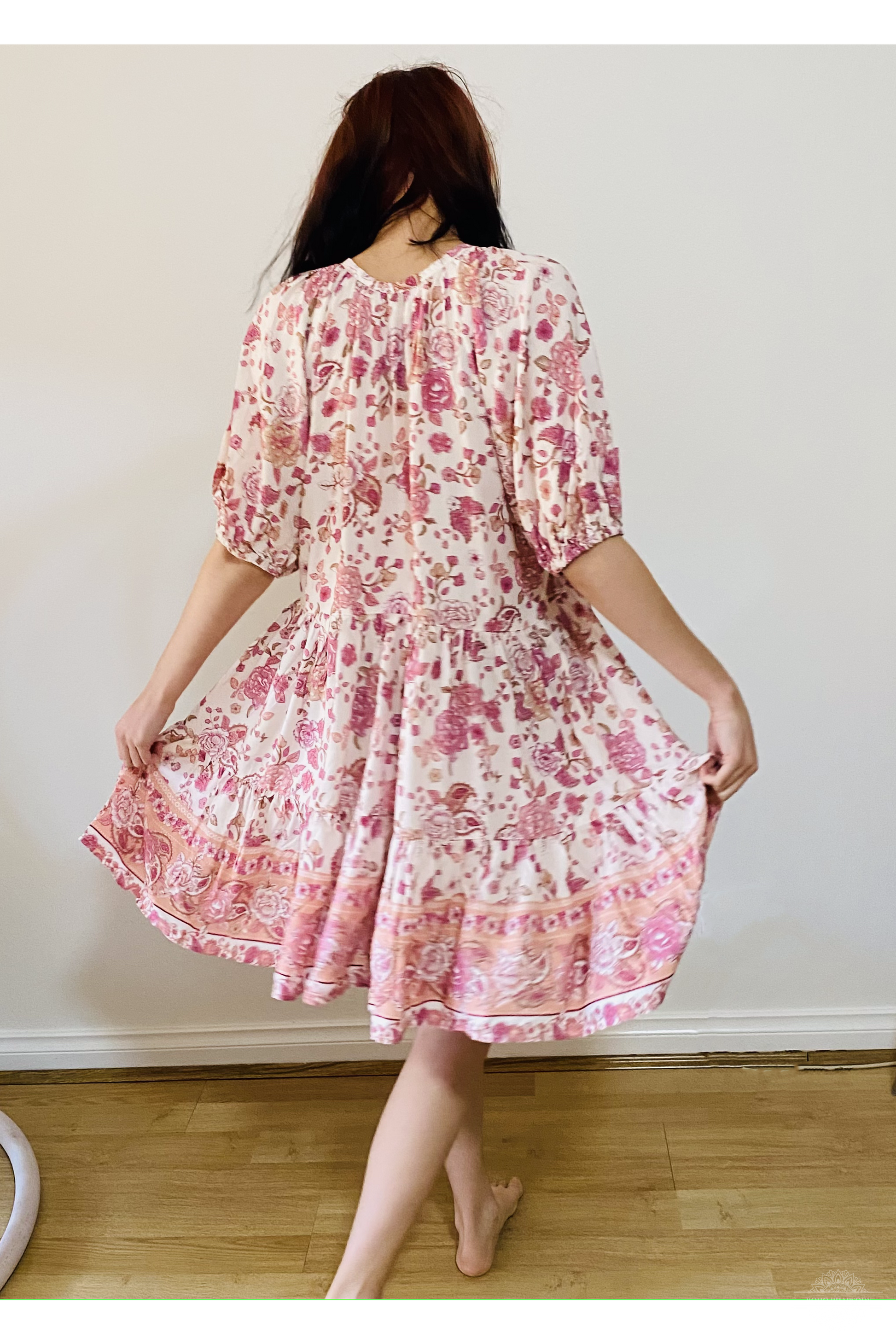 Carly Babydoll Dress - Pink Rose - @Saucy Ladies