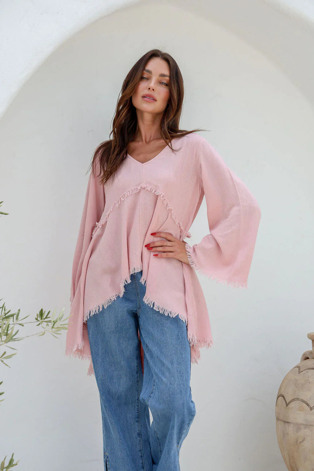 Biba Fray Hi Lo Top - @Saucy Ladies