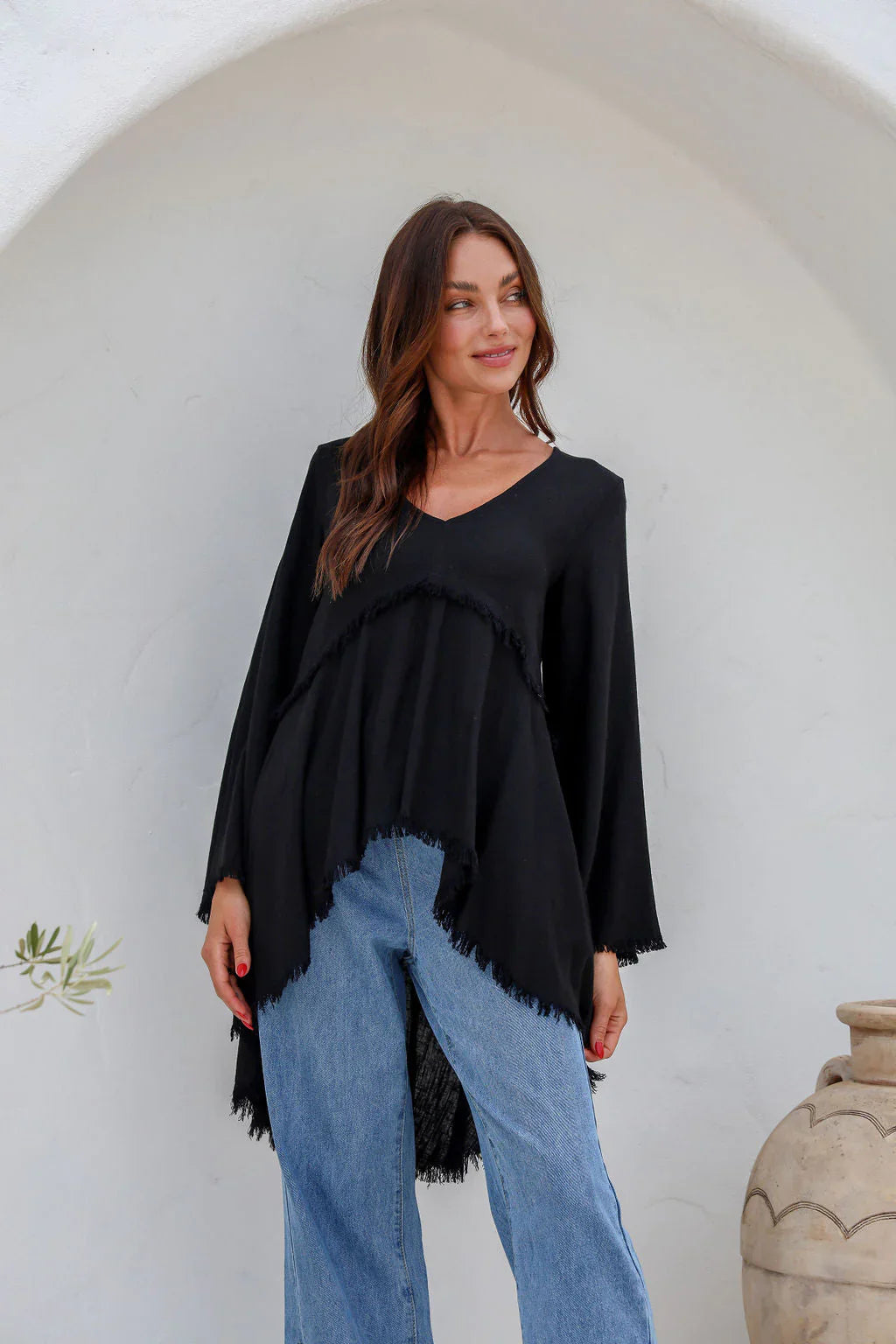 Biba Fray Hi Lo Top - @Saucy Ladies