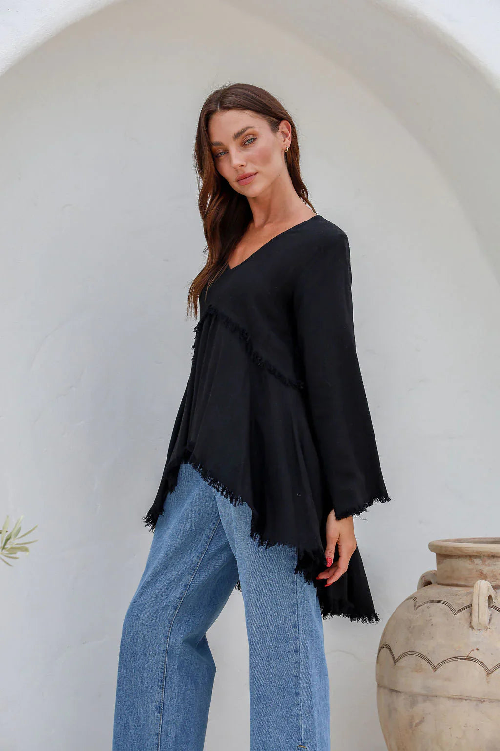 Biba Fray Hi Lo Top - @Saucy Ladies