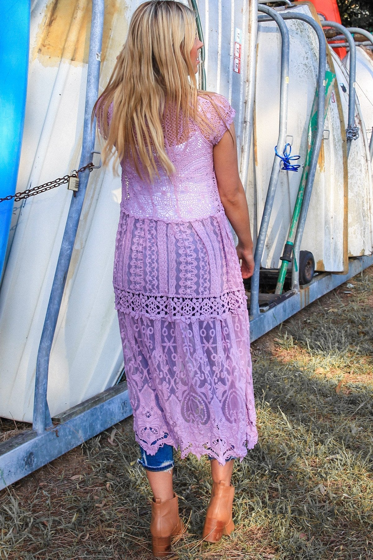 Freya Crocheted Longline Cardi by Dreamcatcher