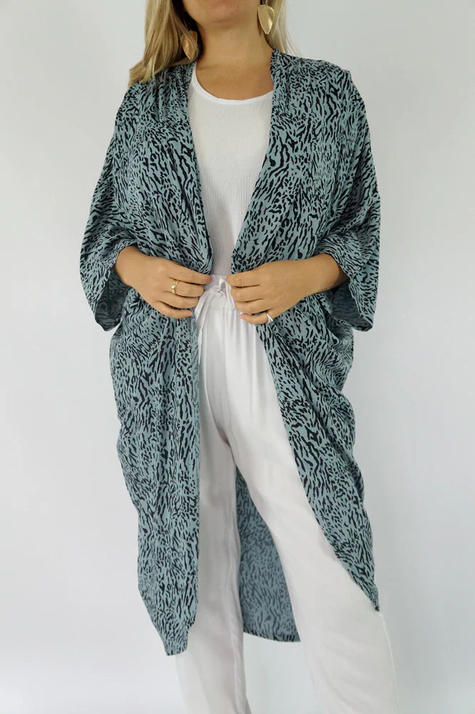 Georgia Long Cape Kimono by Sundrenched