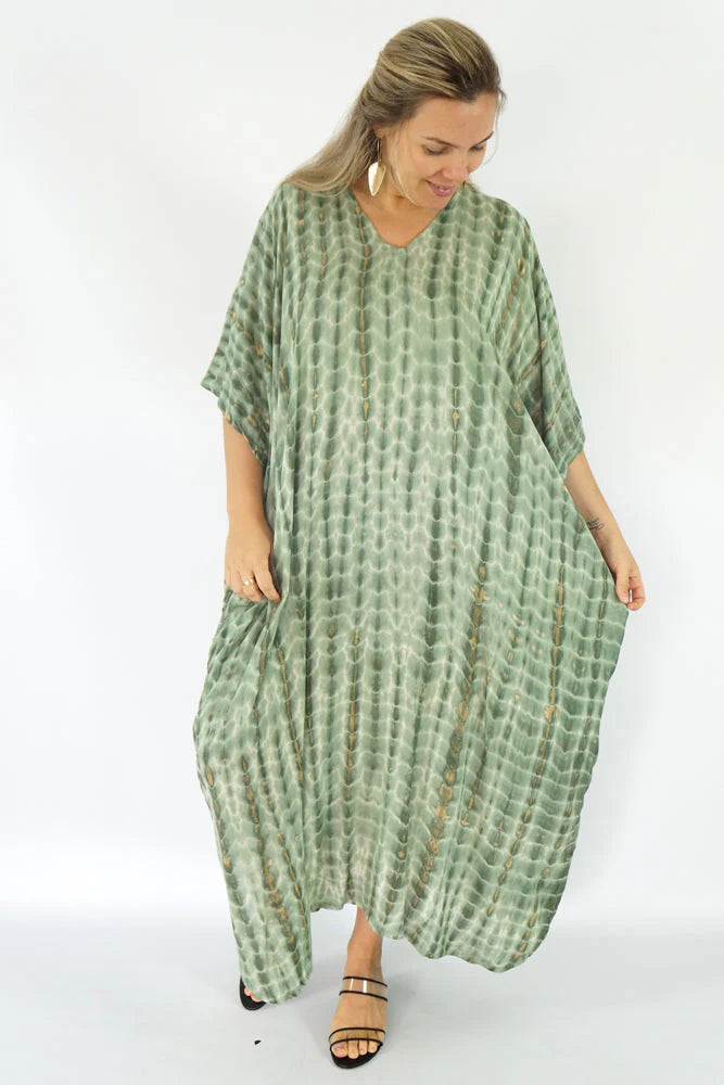 Venus Long Tie Dye Kaftan by Sundrenched