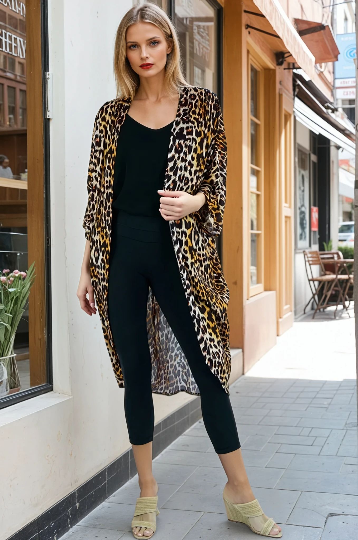 Georgia Long Cape Kimono