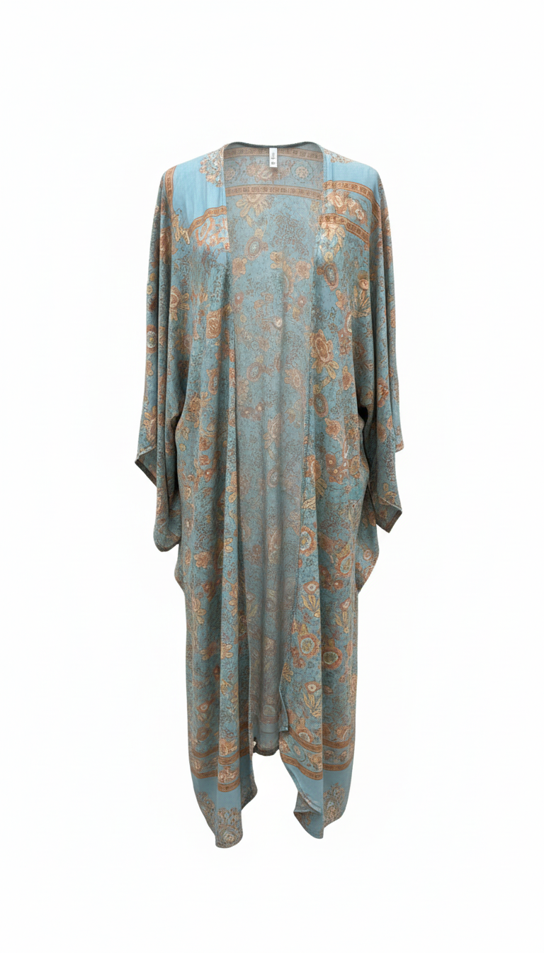 Phoenix Boho Kimono - Dark Blue or Light Blue