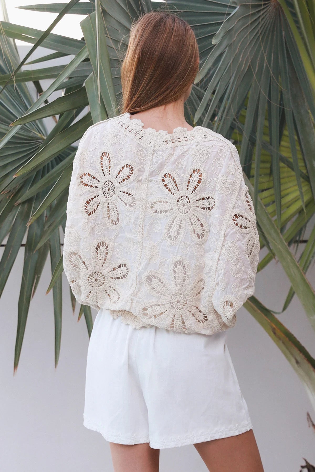 Daisy Crochet Button Top