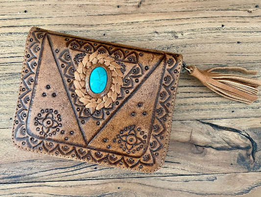 Aztec Boho Ziparound Wallet by Isle of Freya