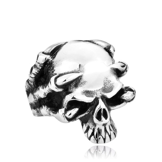 Funky Unique Stainless Steel Skull Ring Unisex