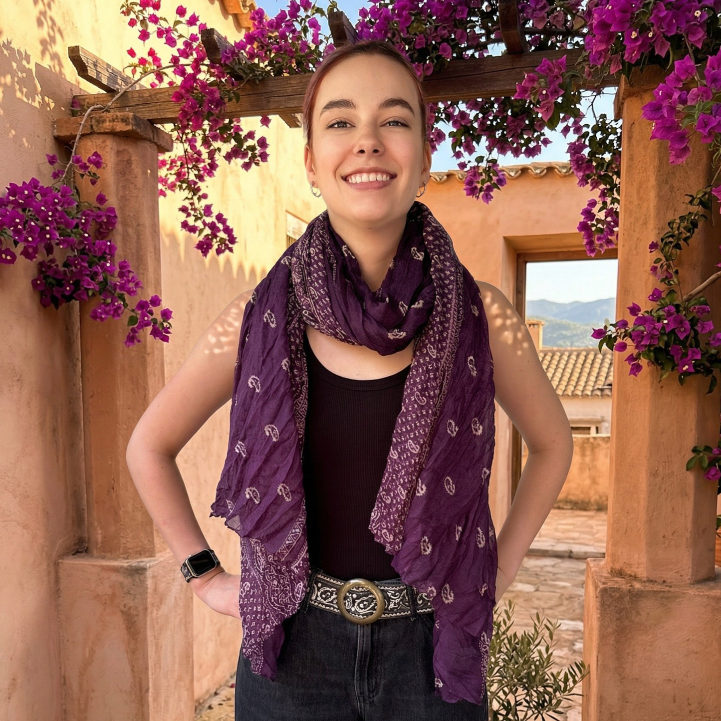 Wanderlust Cotton Scarf